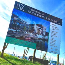 reklame for kanalbyen Fredericia place to live