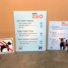 adgangsskilt zoo mønster hunde forbudt